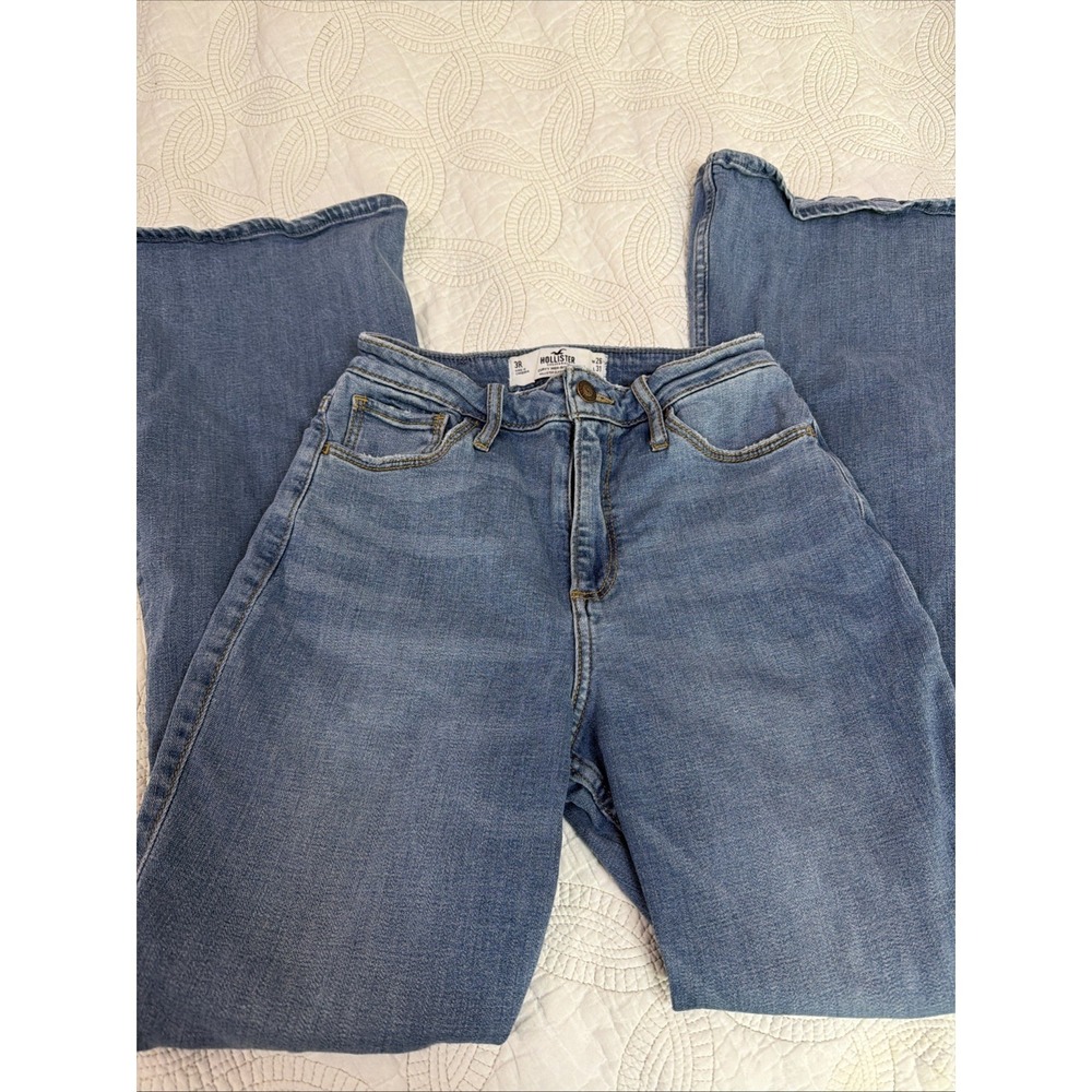Hollister Curvy High-Rise Flare Classic Stretch Vintage Style Sz 3R 26/31 EUC